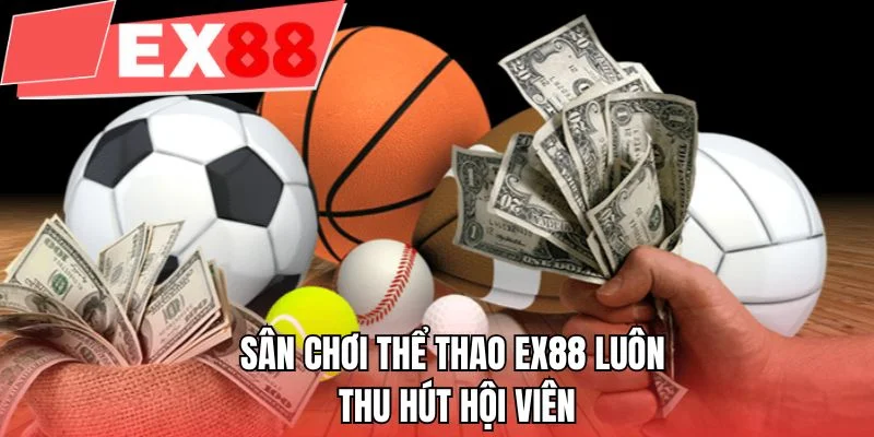 Sân chơi thể thao EX88 luôn thu hút hội viên